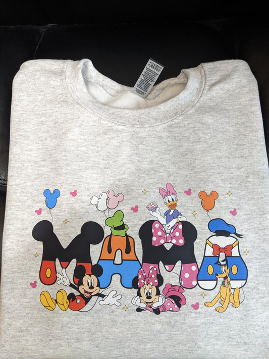 MAMA Mickey Mouse Crewneck or Hoodie